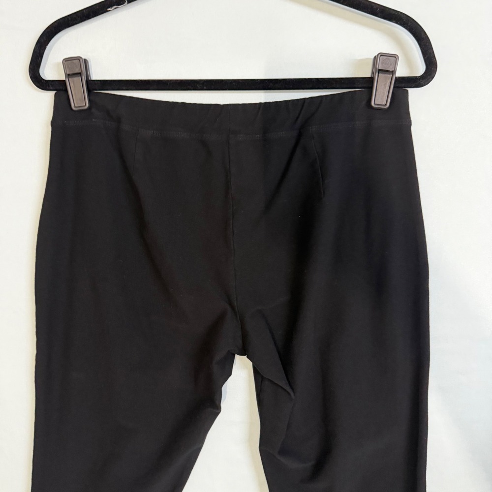 Eileen Fisher Size-M Womens Black Stretch Jersey Leggings Slim Crop Pants - Picture 8 of 11